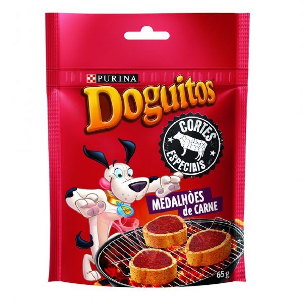 DOGUITOS MEDALHOES DE CARNE 65G