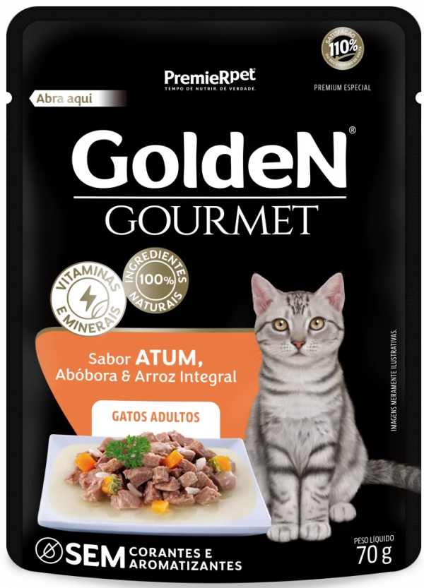 SACHÊ GOLDEN GOURMET GATOS ATUM ADULTO 70G