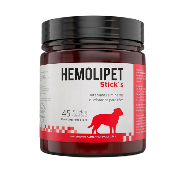 HEMOLIPET STICKS 315G AVERT 45 UNIDADES