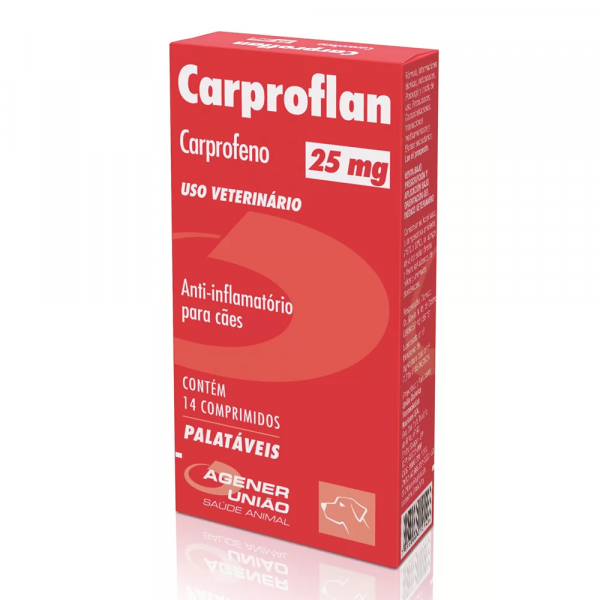CARPROFLAN 25MG AGENER UNIAO COM 14 COMPRIMIDOS