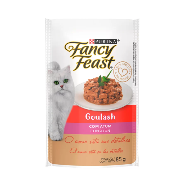 SACHÊ FANCY FEAST GATOS GOULASH ATUM ADULTO 85G