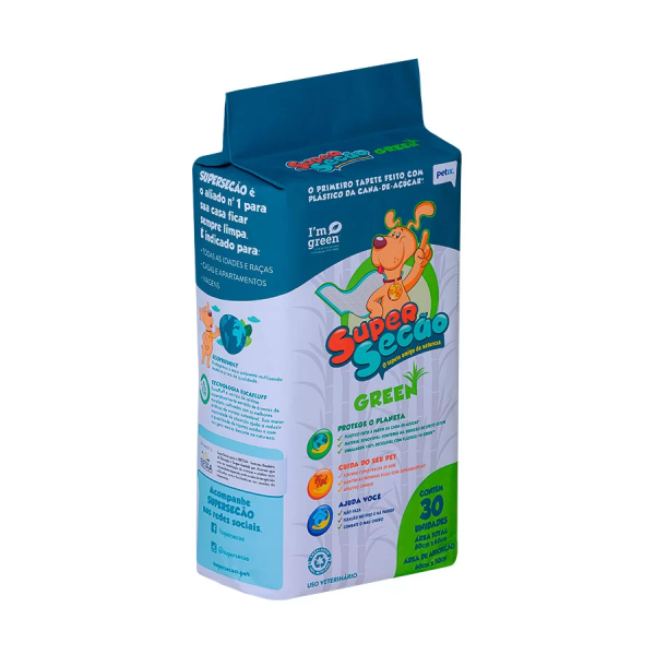 TAPETE HIGIÊNICO SUPER SECÃO GREEN 30 UNIDADES