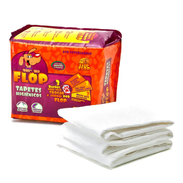 TAPETE HIGIÊNICO FLOP 30 UNIDADES