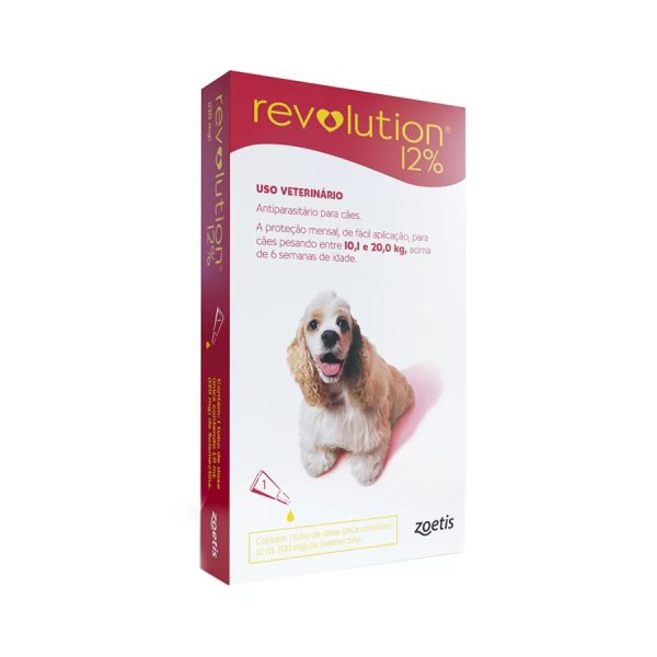REVOLUTION CÃES 10,1 A 20KG COM 3 UNIDADES ZOETIS