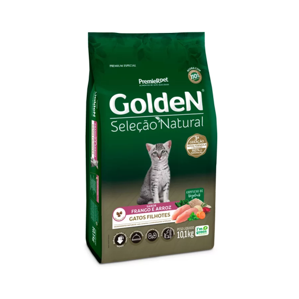 RAÇÃO GOLDEN GATOS SELEÇÃO NATURAL FILHOTE 3,0KG
