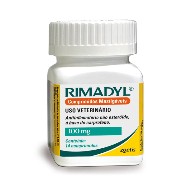 RIMADYL 100MG ZOETIS COM 14 COMPRIMIDOS