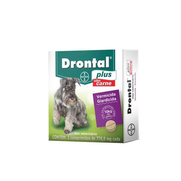 DRONTAL PLUS CARNE ATÉ 10KG COM 2 COMPRIMIDOS ELANCO