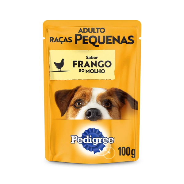 SACHÊ PEDIGREE CÃES RAÇAS PEQ FRANGO AO MOLHO ADULTO 100G