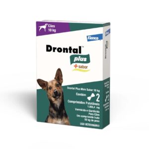 DRONTAL PLUS CARNE ATÉ 10KG COM 2 COMPRIMIDOS ELANCO